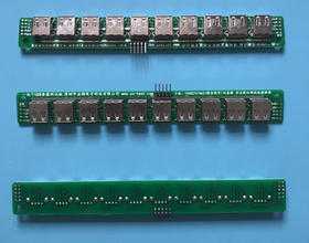 沂源USB一拖十母座測試板